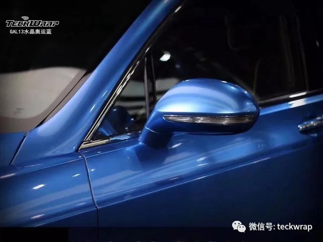 美国汽车车身贴膜GAL13水晶奥运蓝