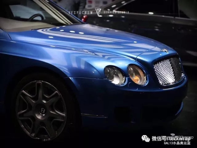 美国汽车车身贴膜GAL13水晶奥运蓝