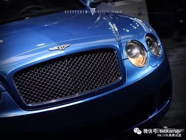 美国汽车车身贴膜GAL13水晶奥运蓝