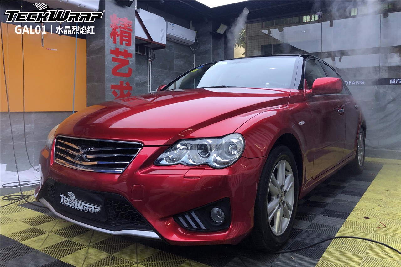 丰田锐志汽车改色贴膜teckwrap美国秃鹰 gal01水晶