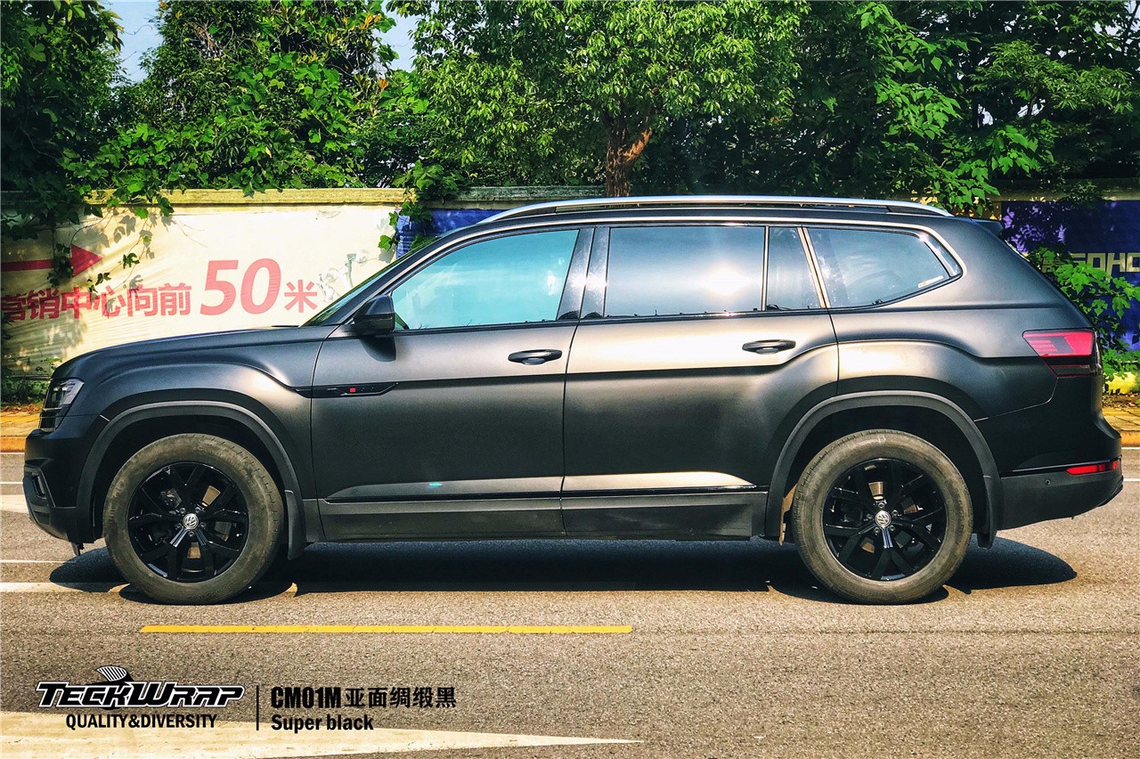 大众途昂汽车改色贴膜teckwrap美国秃鹰 cm01m亚面